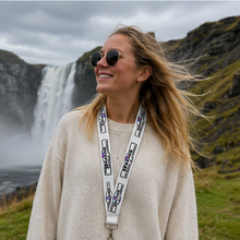 Load image into Gallery viewer, Icelandic Heritage Lanyard | Hnausa, Hnausa Store &amp; Vestur