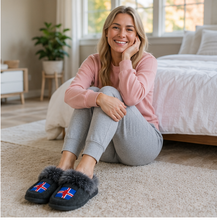 Load image into Gallery viewer, Handmade Icelandic Heritage Slippers | Made in Manitoba
