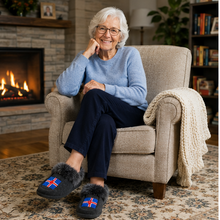 Load image into Gallery viewer, Handmade Icelandic Heritage Slippers | Made in Manitoba