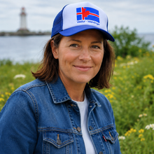 Load image into Gallery viewer, Vestur Íslendingur Icelandic Heritage Trucker Hat | Gimli Manitoba