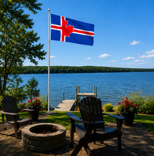 Load image into Gallery viewer, Icelandic Canadian Flag 36" x 60" | Canadian Made Heritage Pole Flag