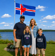 Load image into Gallery viewer, Icelandic Canadian Flag 36" x 60" | Canadian Made Heritage Pole Flag