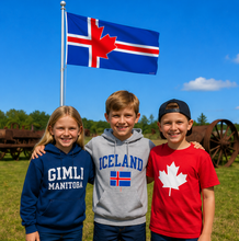 Load image into Gallery viewer, Icelandic Canadian Flag 36" x 60" | Canadian Made Heritage Pole Flag