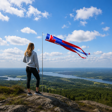Load image into Gallery viewer, Icelandic People of Canada Windsock | Gimli Heritage Decor