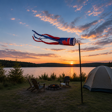 Load image into Gallery viewer, Icelandic People of Canada Windsock | Gimli Heritage Decor